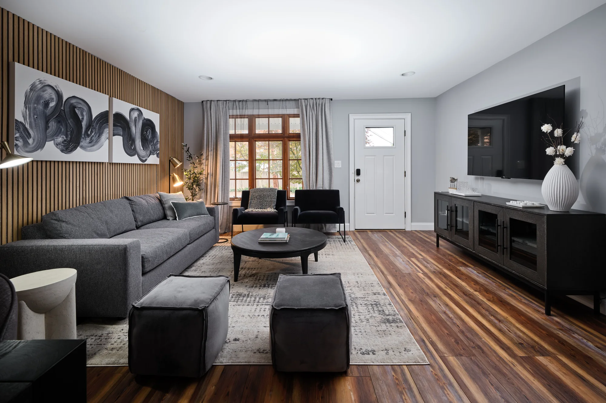 Media wall after — The Lambertville Haven