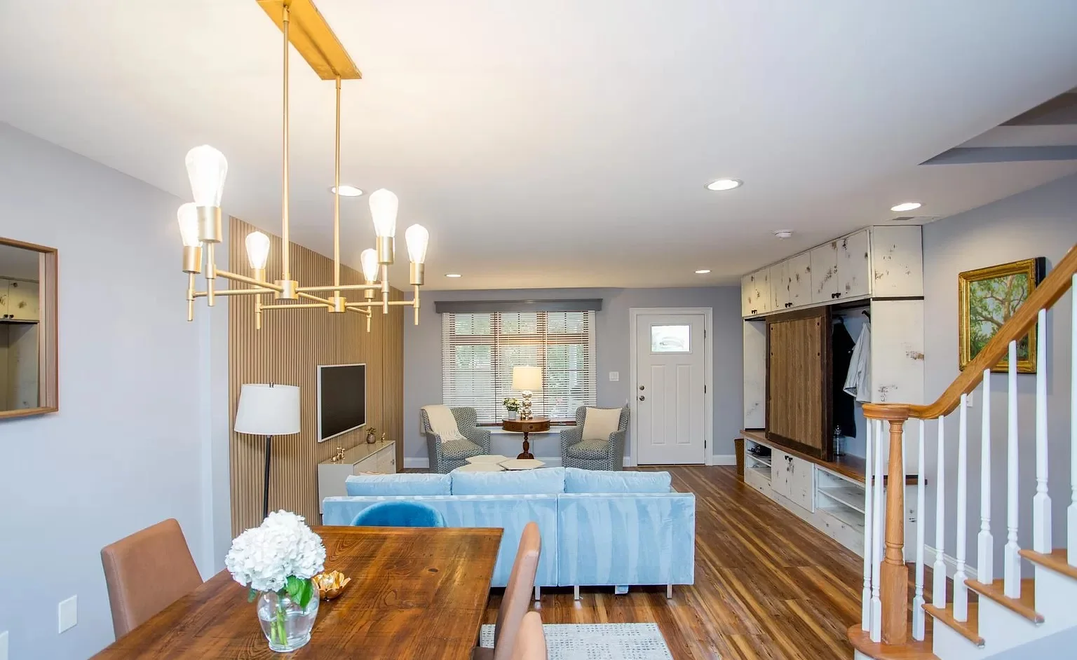 Open plan before