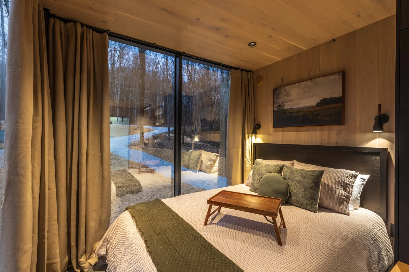 Green-palette bedroom — The Mirage Escape