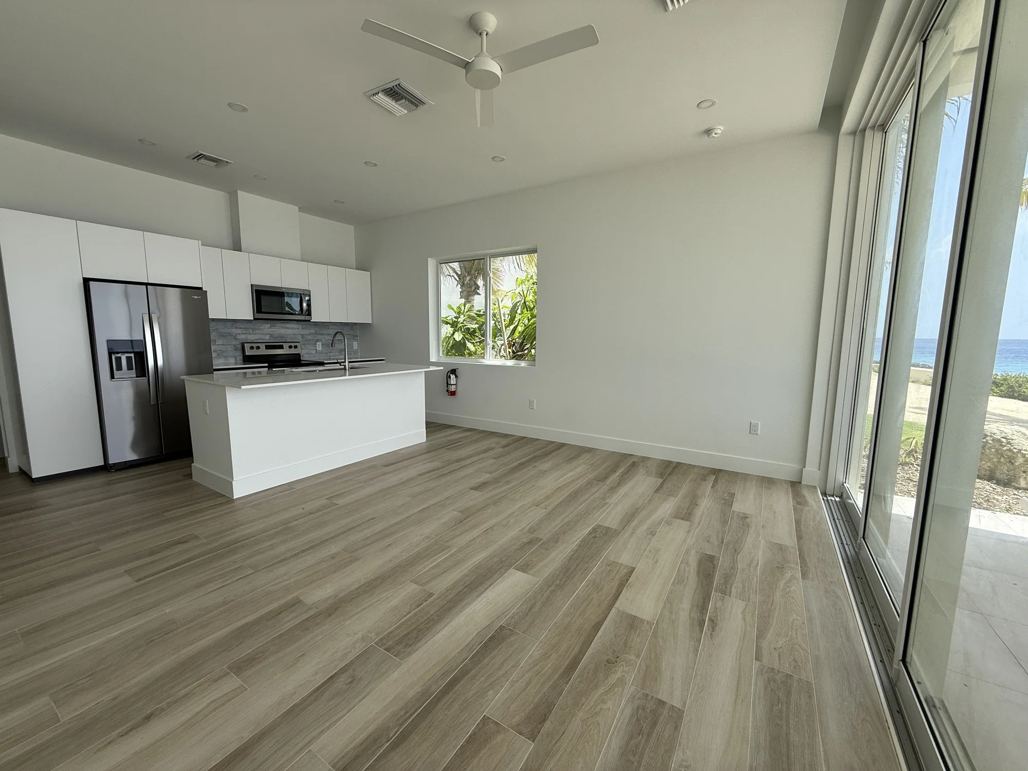 Open plan before